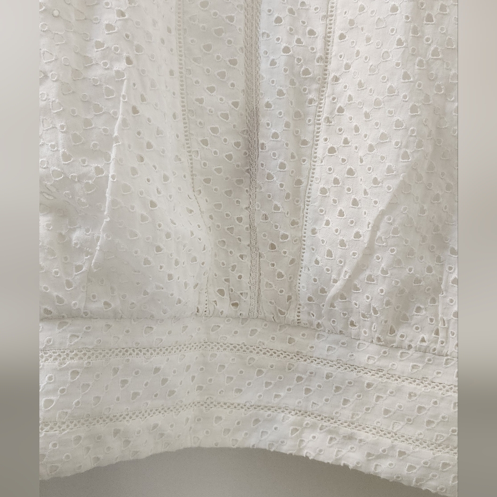 White Eyelet Blouse - Picture 3 of 9